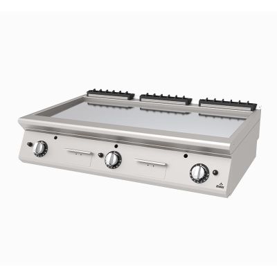 Atalay AGI-1273-CR 730 Seri Set Üstü Düz Pleyt Izgara, 120x73x30 cm, Krom, LPG'li - 1