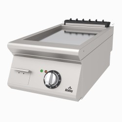 Atalay AEI-473-CR 730 Seri Set Üstü Düz Pleyt Izgara, 40x73x30 cm, Krom, Elektrikli - Atalay