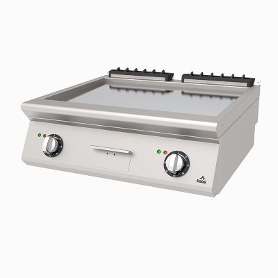 Atalay AEI-873-CR 730 Seri Set Üstü Düz Pleyt Izgara, 80x73x30 cm, Krom, Elektrikli - 1