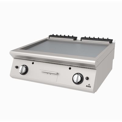 Atalay AGI-873 730 Seri Set Üstü Düz Pleyt Izgara, 80x73x30 cm, LPG'li - 1