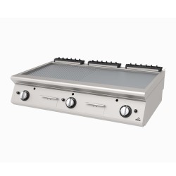 Atalay AGI-1273-ND 730 Seri Set Üstü Nervürlü+Düz Izgara, 120x73x30 cm, LPG'li - Atalay