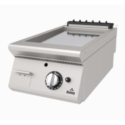 Atalay AGI-473-N-CR 730 Seri Set Üstü Nervürlü Izgara, 40x73x30 cm, Krom, LPG'li - Atalay