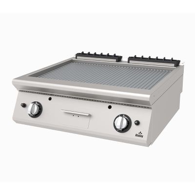 Atalay AGI-873-N 730 Seri Set Üstü Nervürlü Izgara, 80x73x30 cm, LPG'li - 1