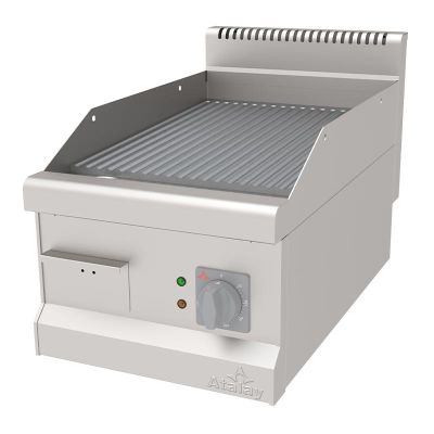 Atalay AEI-473-N 730 Seri Set Üstü Nervürlü Pleyt Izgara, 40x73x30 cm, Elektrikli - 1