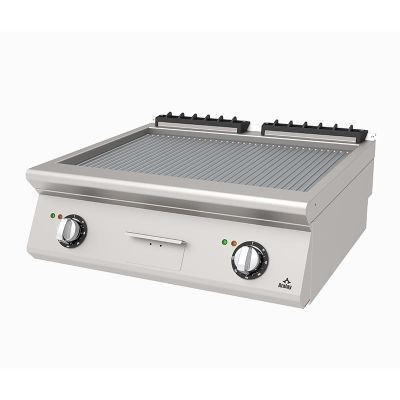 Atalay AEI-873-N 730 Seri Set Üstü Nervürlü Pleyt Izgara, 80x73x30 cm, Elektrikli - 1