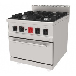 Atalay AGK-890 900 Seri 4 Gözlü Kuzine, Doğalgazlı, LPG'li - Atalay