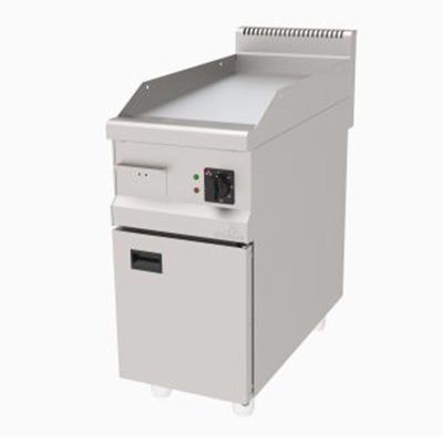 Atalay AEI-490CR 900 Seri Düz Pleyt Izgara, 40x90 cm, Krom Yüzeyli, Elektrikli - 1