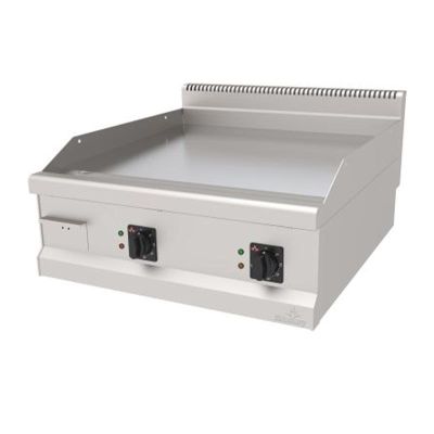 Atalay AEI-890SCR 900 Seri Setüstü Düz Pleyt Izgara, 80x90 cm, Krom Yüzeyli, Elektrikli - 1