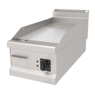 Atalay AEI-490NSCR 900 Seri Setüstü Nervürlü Pleyt Izgara, 40x90 cm, Krom Yüzeyli, Elektrikli - 1