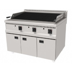 Atalay AAIG-1290 900 Series Cast Iron American Grill with Water Drawer, 120x90 cm, Natural Gas - Atalay