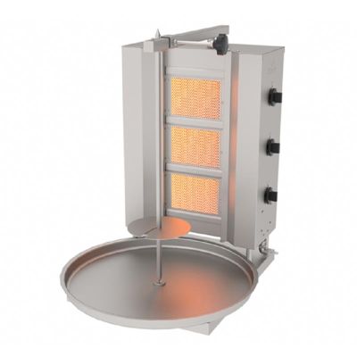 Atalay ADG-3S Doner Kebab Machine, 3 Burner, Gas - 1
