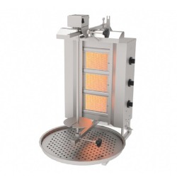 Atalay ADG-3U Doner Kebab Machine, Top Motor, 3 Burner, Gas - Atalay