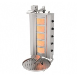 Atalay ADG-5U Doner Kebab Machine, Top Motor, 5 Burner, Gas - Atalay