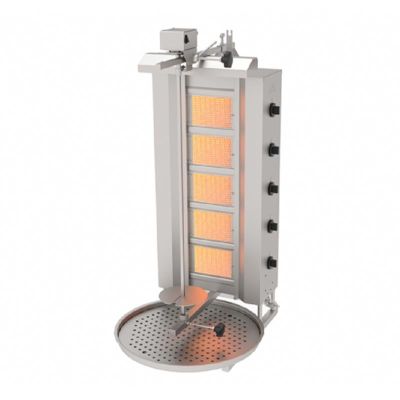 Atalay ADG-5U Doner Kebab Machine, Top Motor, 5 Burner, Gas - 1