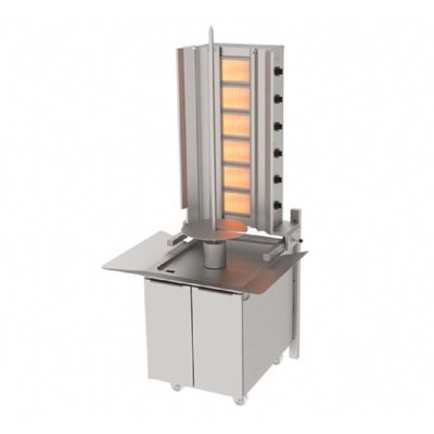 Atalay ADG-6D Wall Mounting Doner Kebab Machine, 6 Heaters, Gas - 1
