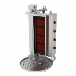 Atalay ADGC-4U Top Motorised Glass Rotary Machine, 4 Radius, LPG - Atalay