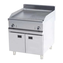 Atalay AEI-890ND 900 Series Ribbed + Flat Grill, 80x90 cm, Electric - Atalay