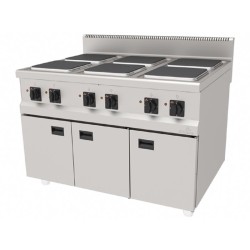 Atalay AEO-1290 900 Series Cabinet 6 Burner Hob, Electric - Atalay