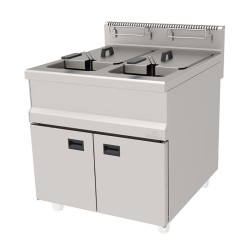 Atalay AGF-890 900 серия двухкамерная фритюрница со шкафом, 2х30 л, природный газ - Atalay