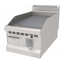 Atalay AGI-470NCR 700 Series Ribbed Plate Grill, 40x70 cm, Chrome Surface, Natural Gas - Atalay
