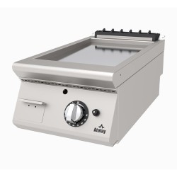 Atalay AGI-473-CR 730 Series Set Top Flat Plate Grill, 40x73x30 cm, Chrome, Natural Gas - Atalay