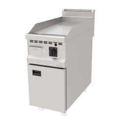 Atalay AGI-490NCR 900 Series Ribbed Plate Grill, 40x90 cm, Chrome Surface, LPG - Atalay