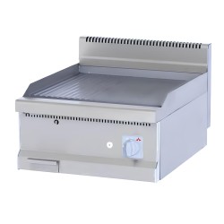 Atalay AGI-670NDCR 700 Series Ribbed + Flat Plate Grill, 60x70 cm, Chrome Surface, LPG - Atalay