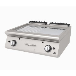 Atalay AGI-873-ND-CR 730 Series Set Top Ribbed + Flat Grill, 80x73x30 см, хром, LPG - Atalay