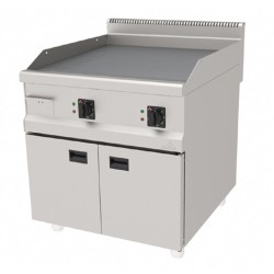 Atalay AGI-890NCR 900 Series Ribbed Plate Grill, 80x90 cm, Chrome Surface, Natural Gas - Atalay