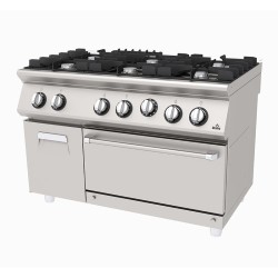 Atalay AGK-1273-D Серия 730 6-конфорочная плита со шкафом, 120x73x85 см, LPG - Atalay