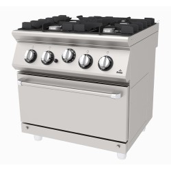 Atalay AGK-873 730 Series 4 Hob Cooker, 80x73x85 cm, Natural Gas - Atalay