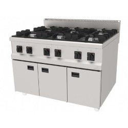 Atalay AGO-1290 900 Series Cabinet 6 Burner Cooker, Natural Gas - Atalay