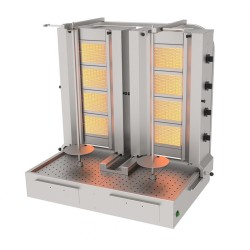 Atalay ADG-4-4A Alttan Motorlu Hareketli Döner Makinesi, 4+4 Radyanlı, Doğalgazlı - Atalay