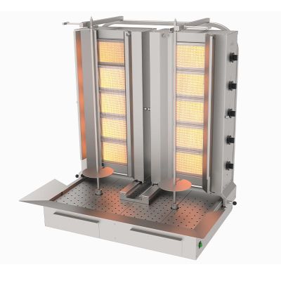 Atalay ADG-5-5A Alttan Motorlu Hareketli Döner Makinesi, 5+5 Radyanlı, Doğalgazlı - 1