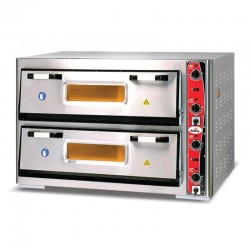 Atalay APF-62-2 Double Deck Countertop Pizza/Bakery Oven with Two Independent Chambers, 92x62 - Thumbnail