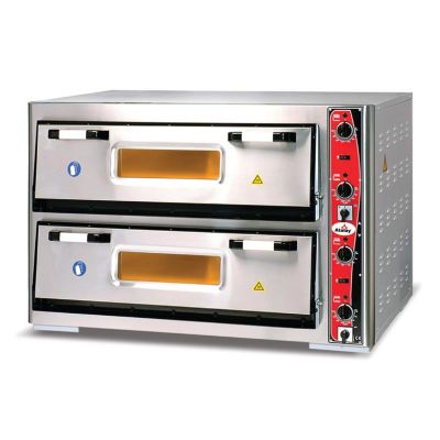 Atalay APF-62-2 Double Deck Countertop Pizza/Bakery Oven with Two Independent Chambers, 92x62 - 1