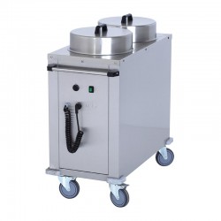 Atalay ATI-100 Heated Plate Vending Trolley, 100 Plate Capacity - Atalay
