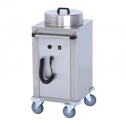 Atalay ATI-50 Heated Plate Vending Trolley, 50 Plate Capacity - Atalay