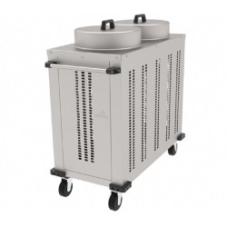 Atalay ATN-100 Plate Vending Trolley, 100 Plate Capacity, Neutral - Atalay