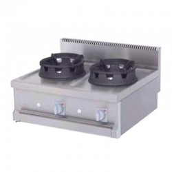 Atalay AWO-870 700 Series Set Top 2 Burner Wok Hob, Natural Gas - Atalay