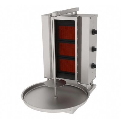 Atalay ADGC-3S Camlı Sabit Döner Makinesi, 3 Radyanlı, LPG'li - 1