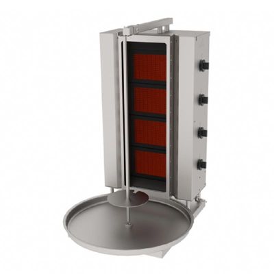 Atalay ADGC-4S Sabit Camlı Döner Makinesi, 4 Radyanlı, Doğalgazlı - 1