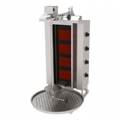 Atalay ADGC-4U Üstten Motorlu Camlı Döner Makinesi, 4 Radyanlı, Doğalgazlı - 1