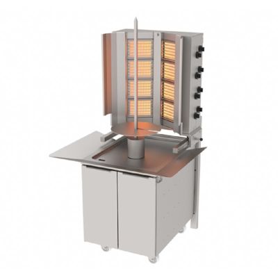 Atalay ADG-8D Alttan Motorlu Duvara Monteli Alt Arabalı Döner Makinesi, 4+2 Radyanlı, Doğalgazlı - 1