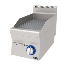 Atalay EAEI-360N 600 Series Ribbed Plate Grill, 30x60 cm, Electric - Atalay