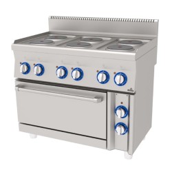Atalay EAEK-1060 600 Series 6 Burner Cooker, 100x60x85 cm, Electric - Atalay
