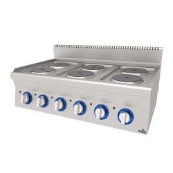 Atalay EAEO-1060 600 Series Set Top 6 Burner Cooker, 100x60x30 cm, Electric - Atalay
