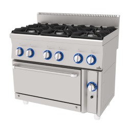 Atalay EAGK-1060 600 Series 6 Burner Cooker, 100x60x85 cm, LPG - Atalay