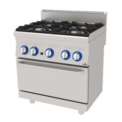 Atalay EAGK-860 600 Series 4 Hob Cooker, 80x60x85 cm, Natural Gas - Atalay