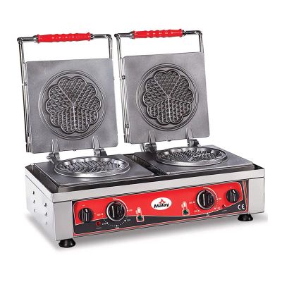 Atalay AWMC-2402 Çiftli Yonca Waffle Makinesi, Elektrikli - 1